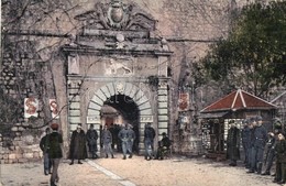 T2/T3 Kotor, Cattaro; Glavna Vrata / Haupttor / Main Castle Gate With Soldiers (EK) - Unclassified