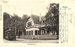 T2/T3 1904 Aachen, Waldschenke / Villa With Tram (EK) - Zonder Classificatie