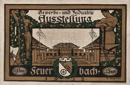 ** T1/T2 1912 Feuerbach (Stuttgart), Gewerbe- Und Industrie Ausstellung / Commercial And Industrial Exhibition. Art Nouv - Unclassified