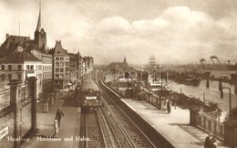 ** T1 Hamburg, Hochbahn Und Hafen, Hamburg-Rhein Linie / Elevated Railway And Port, Trains - Zonder Classificatie