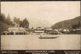 ** T2/T3 Königssee Am See. Berchtesgadener Land. Die Welt In Photographien Hermann Hillger Verlag. Neue Photogr. Gesells - Non Classés