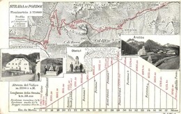 ** T2 Passo Pordoi, Strada Di Pordoi (Südtirol); Altezza Del Valico, Lunghezza Della Strada, Obelisk, Arabba, Gruppo Di  - Zonder Classificatie