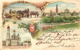 T2 1902 Moscow, Moscou; Ivan Veliky, Sergui-Troitzy / Bell Tower Of Ivan Veliky, Russian Folklore. E.A. Schwerdtfeger &  - Ohne Zuordnung