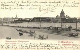 T2/T3 1902 Saint Petersburg, St. Petersbourg; Quai Nicolas / Quay (gluemark) - Unclassified