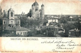 1899-1900 Bucharest, Bucuresci; - 2 Postcards With Churches - Unclassified