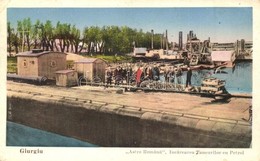 T2 1939 Giurgiu, Gyurgyevó; Astra Romana, Incarcarea Tanurilor Cu Petrol / Petrol Refinery, Loading Petrol Tanks - Unclassified