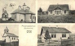 * T2 1915 Poiana Stampei, Pojanestampi (Bukovina, Bukowina); Wooden Church, Railway Station - Non Classificati