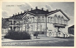 T2 1932 Ljubljana, Laibach; Tabor Sokolski Dom / Sokol Building In Tabor. Messcher Van Wees Advertisement On The Backsid - Non Classés