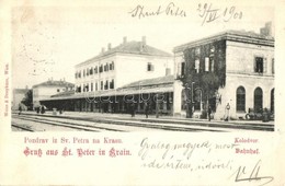 T2 1900 Pivka, St. Petra Na Krasu, San Pietro Del Carso, St. Peter In Krain; Kolodvor / Bahnhof / Railway Station - Ohne Zuordnung
