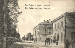 * T2/T3 1918 Pivka, St. Petra Na Krasu, San Pietro Del Carso, St. Peter In Krain; Bahnhof / Postaja /  Railway Station ( - Non Classificati