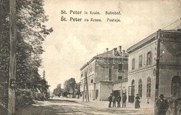 * T2/T3 1918 Pivka, St. Petra Na Krasu, San Pietro Del Carso, St. Peter In Krain; Bahnhof / Postaja /  Railway Station ( - Zonder Classificatie