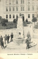 * T2/T3 1915 Postojna, Adelsberg; Spomenik Miroslava Vilharja / Statue Of Miroslav Vilhar (EK) - Unclassified