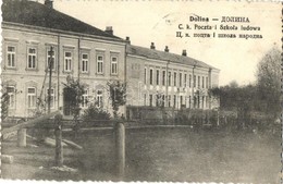 T3 Dolyna, Dolina; C.k. Poczta I Szkola Ludowa / Post Office And School.  (Rb) - Non Classés