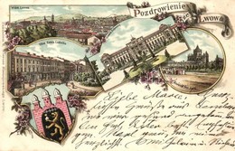 T2 1897 (Vorläufer!) Lviv, Lwów, Lemberg; Ulica Karola Ludwika, Kosciol Sw. Jura, Gmach Seimowy. Wierusz Niemojowskiegs  - Unclassified