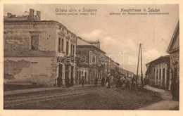 T2 1916 Sniatyn, Glówna Ulica Spalona Podczas Inwazyi Ros / Hauptstrasse Während Der Russeninvasion Niedergebrannt / WWI - Non Classificati