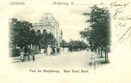 T2/T3 1902 Haiphong (Tonkin), Rue Paul Bert / Street View  (EK) - Zonder Classificatie