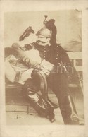 ** T2/T3 Vintage Porn Photo Postcard With German Military Officer (EK) - Zonder Classificatie