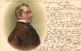 T2 1902 Marie Louis Alphonse De Prat De Lamartine / Alphonse De Lamartine, French Writer. Litho - Zonder Classificatie