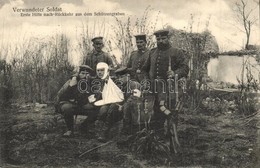 T2/T3 1915 Verwundeter Soldat, Erste Hilfe Nach Rückkehr Aus Dem Schützengraben / WWI German Military, Wounded Soldier,  - Non Classés