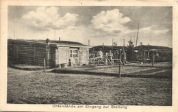 T2/T3 1916 Unterstände Am Eingang Zur Stellung / WWI German Military, Trenches At The Entrance To The Camp (EK) - Zonder Classificatie