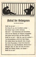 T2 Notruf Der Gefangenen Von Heinrich Gutberiet / WWI German Military Art Postcard. Emergency Call Of The Prisoners S: S - Non Classés