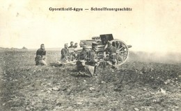 * T2 1915 Osztrák-magyar Katonák Gyorstüzelő ágyúval / Schnellfeuergeschütz / WWI K.u.K. Military, Sodliers With Rapid F - Ohne Zuordnung