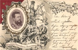 T2 1898 Wladimir Grossfürst V. Russland. K.u.K. Husaren Regiment No. 14. Art Nouveau Litho Von Senfelder Kunstverlag - Ohne Zuordnung