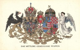 ** T2 Das Mittlere Gemeinsame Wappen / The Middle Common Coat Of Arms. Viribus Unitis. Offizielle Karte Für Rotes Kreuz, - Non Classés