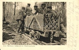 T2/T3 1915 Das Bähnle, Erbeutete Kartuschen / WWI German Military, Captured Cartridges On Military Railway Line  (EK) - Non Classés