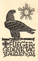 * T1/T2 1924 Flieger-Gedenktag. Gedenkpostkarte Zum 2. Allgemeinen Deutschen Fliegergedenktag / Memorial Postcard For Th - Non Classés