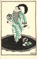 ** T1 Art Nouveau Clown. Wiener Werkstätte 625. S: Dagobert Peche - Ohne Zuordnung