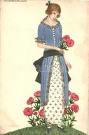 ** T2/T3 Lady. Wiener Art Postcard. B.K.W.I. 178-6. S: Mela Koehler  (EK) - Non Classificati