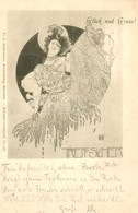 * T2 1897 (Vorläufer!) Glück Und Gruss! Treff-Sicher. F.A. Ackermann Künstlerpostkarte No. 29. Art Nouveau S: Koloman Mo - Ohne Zuordnung