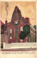 ** T2/T3 1904 Künstler Kolonie Darmstadt. Das Graue Haus Erbaut Von Olbrich. Officielle Postkarte No. IV. Ausstellung 19 - Ohne Zuordnung