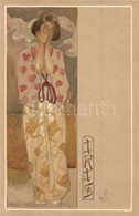 ** T1 Iris / Japanese Geisha, Opera. Italian Art Nouveau Postcard. Officine G. Ricordi & C. 015. Litho S: Giovanni Maria - Ohne Zuordnung