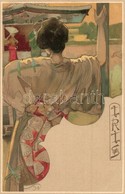 ** T1 Iris / Japanese Geisha, Opera. Italian Art Nouveau Postcard. Officine G. Ricordi & C. 020. Litho S: Giovanni Maria - Non Classés