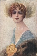 T2 1918 Italian Art Postcard. Lady. Uff. Rev. Stampa N. 111. S: T. Corbella + K.u.K. Etappenstationskommando Sacile - Non Classificati