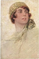 T2 1918 Italian Art Postcard. Lady. Uff. Rev. Stampa N. 737. S: T. Corbella + K.u.K. Etappenstationskommando Sacile Anba - Non Classificati