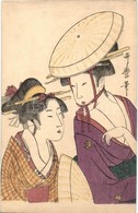 ** T2 Japanese Art Postcard With Geishas - Ohne Zuordnung