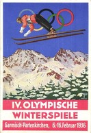 * T2 1936 Garmisch-Partenkirchen IV. Olympische Winterspiele / Winter Olympics In Garmisch-Partenkirchen Advertisement C - Zonder Classificatie