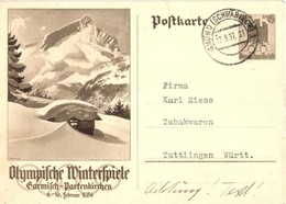 T2/T3 1936 Olympische Winterspiele. Garmisch-Partenkirchen / Winter Olympics In Garmisch-Partenkirchen Advertisement Car - Ohne Zuordnung