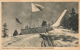 ** T2/T3 1936 Garmisch-Partenkirchen IV. Olympische Winterspiele. Skispringen Auf Der Grossen Olympiaschanze / Winter Ol - Ohne Zuordnung