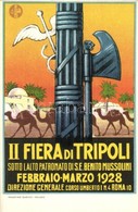 ** T1 1928 II Fiera Di Tripoli Sotto L'alto Patronato Di S.E. Benito Mussolini, Roma. Grafiche Baroni / 2nd Tripoli Fair - Zonder Classificatie