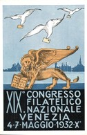 ** T2/T3 1932 XIX. Congresso Filatelico Nazionale, Venezia / 19th Italian National Philatelic Congress In Venice, Advert - Non Classificati