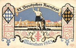 T2/T3 1923 München, 13. Deutsches Turnfest. Mahr-Verlag / German Gymnastics Festival Art Postcard. So. Stpl S: Siegmund  - Sin Clasificación