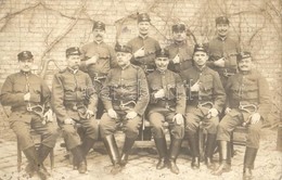 * T2/T3 Magyar Tűzoltók Az Első Világháború Idején / Hungarian Firefighters In Word War I. Group Photo (EK) - Non Classés
