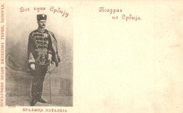 ** T2 Milan Obrenovic, Milan I Of Serbia (the Text Says Queen Natalija) - Unclassified