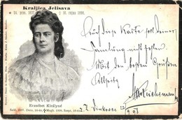 T3 1898 Erzsébet Királyné (Sissi) Gyászlapja / Kraljica Jelisava / Empress Elisabeth Of Austria Obituary Postcard (szaka - Non Classés