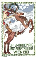 ** T2 1910 Wien, Erste Internationale Jagdausstellung / The First International Hunting Exposition In Vienna. Advertisem - Unclassified