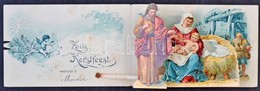 T2/T3 ~1900 Zalig Kerstfeest / Dutch Christmas Greeting Pop-up Folding Card. Mechanical Card  (EK) - Non Classés